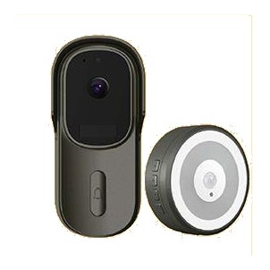 [AVATTO DOORBELL-1] Avatto Wi-Fi Video Doorbell with Chime (Gray)