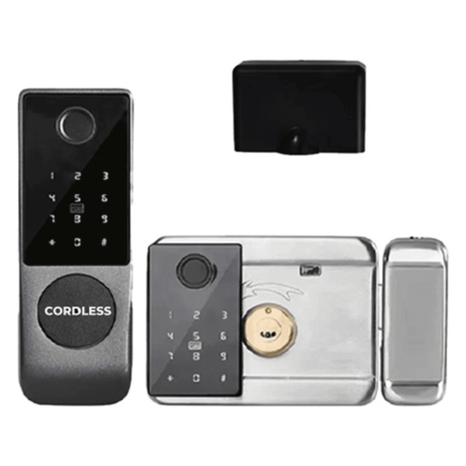 [CL-21 MATTER] Cordless CL-21 MATTER Smart Rim Lock for Iron Doors (Matter)