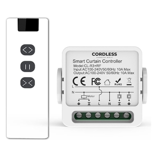 [CL-R3+RF] Cordless CL-R3+RF Intelligent Curtain Controller Module + RF Remote, Wi-Fi
