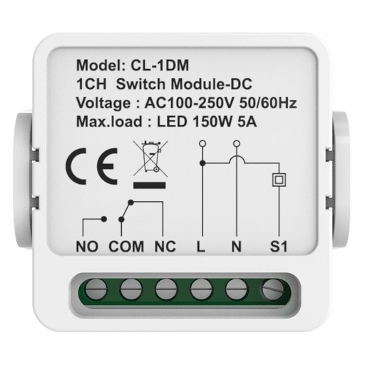 [CL-1DM] Cordless CL-1DM Intelligent Switch Module 1-Way (Dry Contact), Wi-Fi
