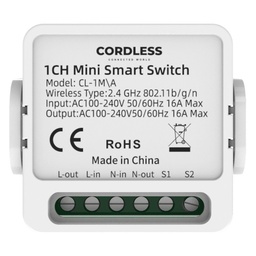 [CL-1M/A] Cordless CL-1M/A Intelligent Mini Switch Module 1-Way 16A, Wi-Fi