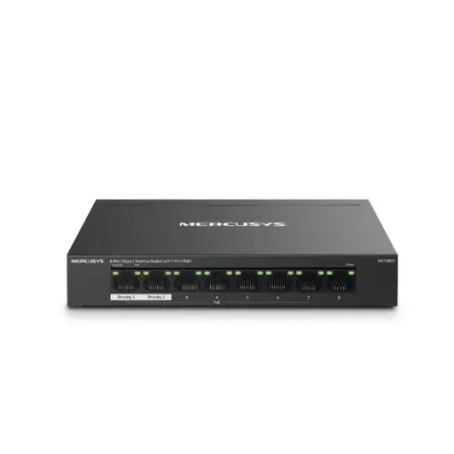 [MS108GP] Mercusys 8-Port Gigabit Desktop Switch with 7-Port PoE+