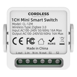 [CL-1ZM] Cordless CL-1ZM Intelligent Mini Switch Module 1-Way 16A, Zigbee