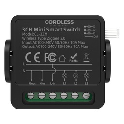 [CL-3ZM] Cordless CL-3ZM Intelligent Mini Switch Module 3-Way 10A, Zigbee