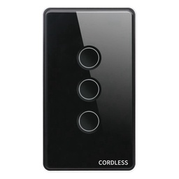 [CL-03G GROOVE] Cordless CL-03G GROOVE Smart Touch Wall Switch 3-Gang (Groove), Wi-Fi