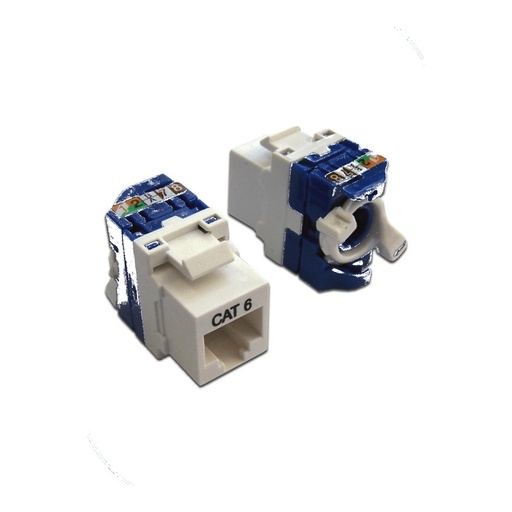 [106124015] Premium Line 106124015 Cat6 180° Unshielded Toolless Keystone Jack with Rotation Locking