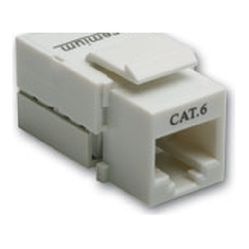 [106111010] Premium Line 106111010 Category 6 90° Unshielded Keystone Jack, Dual Type IDC, White