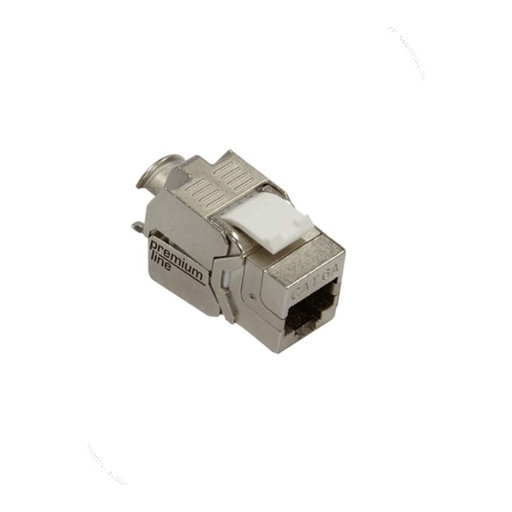 [109824010] Premium Line 109824010 Category 6A 180° Shielded Die-casting Keystone Jack, Slim Type