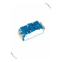 [231211404] Premium Line 231211404 Fiber Optic LC/PC Duplex SM Adapter, Zirconia Ceramic Sleeve, Blue