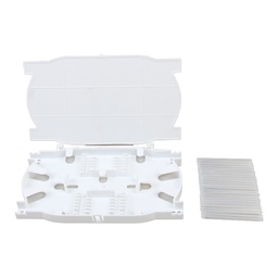 [243000005] Premium Line 243000005 Splice Cassette for 12 Ports, Grey (1 Tray, 2 Spool Cable Routings, 12 Heat Shrink Tubes)