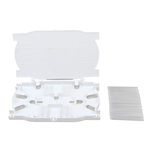 [243000005] Premium Line 243000005 Splice Cassette for 12 Ports, Grey (1 Tray, 2 Spool Cable Routings, 12 Heat Shrink Tubes)