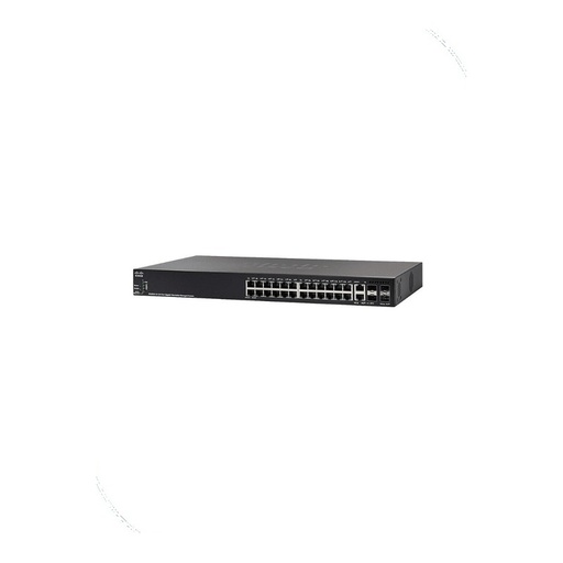 [SG550X-24-K9-EU] Cisco SG550X-24-K9-EU 550X Series Switch, 24 x 10/100/1000 ports, 2 x 10G copper/SFP+ combo + 2 x 10G SFP+