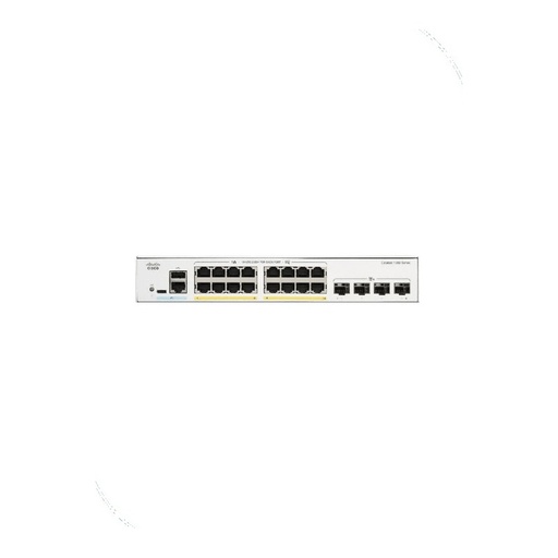 [C1300-16P-4X] Cisco C1300-16P-4X Catalyst 1300 Managed Switch, 16 x 10/100/1000 30W PoE+ ports with 120W power budget, 4 x 10 Gigabit SFP+