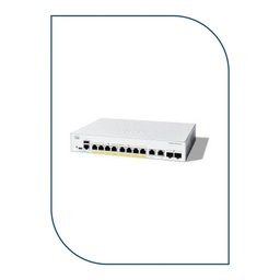 [C1200-8FP-2G] Cisco C1200-8FP-2G Catalyst 1200 Smart Switch, 8 x 10/100/1000 PoE+ ports with 120W power budget, 2 x Gigabit copper/SFP combo ports