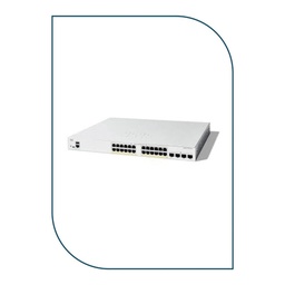[C1200-24P-4G] Cisco C1200-24P-4G Catalyst 1200 Smart Switch, 24 x 10/100/1000 PoE+ ports with 195W power budget, 4 x Gigabit SFP