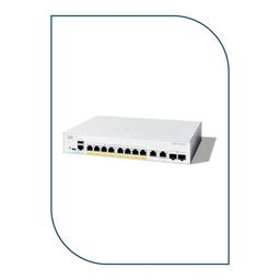 [C1300-8T-E-2G] Cisco C1300-8T-E-2G Catalyst 1300 Managed Switch, 8 x 10/100/1000 ports, 2 x Gigabit copper/SFP combo ports