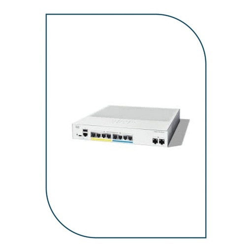 [C1300-8MGP-2X] Cisco C1300-8MGP-2X Catalyst 1300 Managed Switch, 4 x 10/100/1000 30W PoE+ ports, 4 x 2.5G 30W PoE+ ports