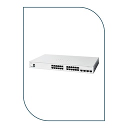 [C1300-24FP-4G] Cisco C1300-24FP-4G Catalyst 1300 Managed Switch, 24 x 10/100/1000 30W PoE+ ports with 370W power budget, 4 x Gigabit SFP