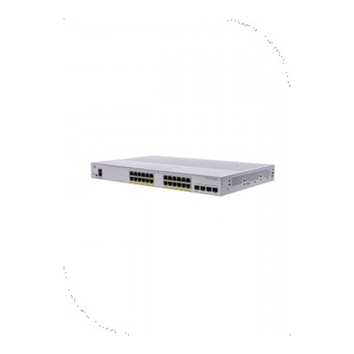 [CBS250-24P-4G-EU] Cisco CBS250-24P-4G-EU Business 250 Smart Switch, 24 10/100/1000 PoE+ ports with 195W power budget, 4 Gigabit SFP