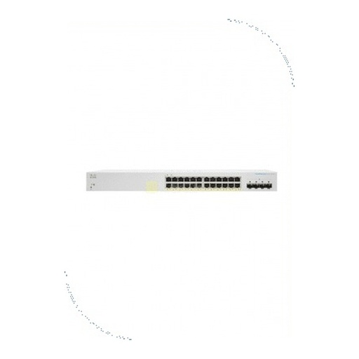 [CBS220-24P-4X-EU] Cisco CBS220-24P-4X-EU Business 220 Smart Switch, 24 x 10/100/1000 PoE+ ports with 195W power budget, 4 x 10G SFP+