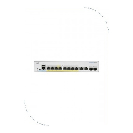 [CBS350-8P-2G-EU] Cisco CBS350-8P-2G-EU Business 350 Managed Switch, 8 10/100/1000 PoE+ ports with 67W power budget, 2 Gigabit copper/SFP combo ports