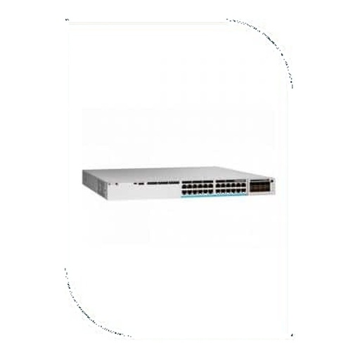 [C9300L-24T-4X-A] Cisco C9300L-24T-4X-A Catalyst 9300 Switch, 24 x 1G copper data ports, 4 x 10G SFP+ fixed uplinks, Network Advantage