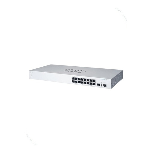 [CBS220-16P-2G-EU] Cisco CBS220-16P-2G-EU Business 220 Smart Switch, 16 x 10/100/1000 PoE+ ports with 130W power budget, 2 x Gigabit SFP