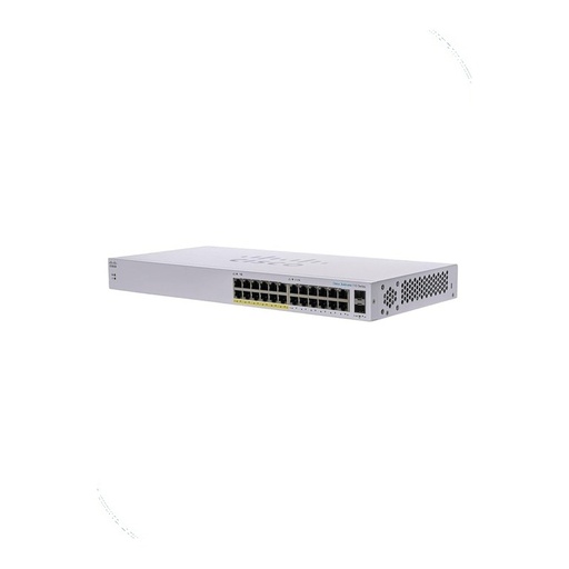 [CBS110-24PP-EU] Cisco CBS110-24PP-EU Business 110 Unmanaged Switch, 24 x 10/100/1000 ports (12 support PoE with 100W power budget), 2 x Gigabit SFP shared (combo)