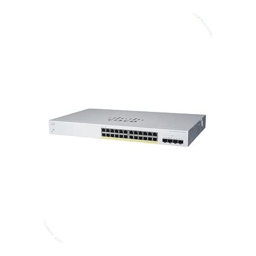 [CBS220-24P-4G-EU] Cisco CBS220-24P-4G-EU Business 220 Smart Switch, 24 x 10/100/1000 PoE+ ports with 195W power budget, 4 x Gigabit SFP