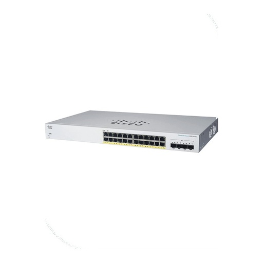 [CBS250-24FP-4X-EU] Cisco CBS250-24FP-4X-EU Business 250 Smart Switch, 24 10/100/1000 PoE+ ports with 370W power budget, 4 10 Gigabit SFP+