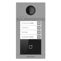 [DS-KV8413-WME1/Flush] Hikvision DS-KV8413-WME1/Flush 4 Button Metal Villa Door Station