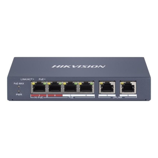[DS-3E1106HP-EI] Hikvision DS-3E1106HP-EI 4 Port Fast Ethernet Smart POE Switch