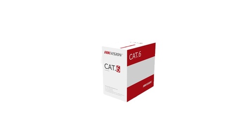[DS-1LN6U-W/CCA] Hikvision DS-1LN6U-W/CCA 305 m CAT6 UTP Network Cable (CCA,0.565 mm)