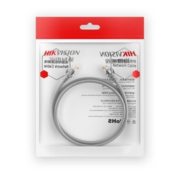 [DS-1NP6UEC0-0.5M-Grey] Hikvision DS-1NP6UEC0-0.5M-Grey Cat6 U/UTP Patch Cord 0.5M Grey, 24AWG Copper