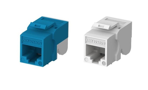 [DS-1CK6U90N] Hikvision DS-1CK6U90N Cat6 Unsheilded 90° Toolless Keystone Jack