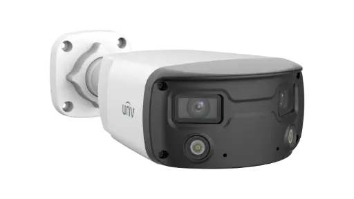 [IPC2K24SE-ADF40KMC-WL-I0] Uniview 4MP ColorHunter OmniView Fixed Warm Light Bullet Network Camera Built-in dual-mic and speaker