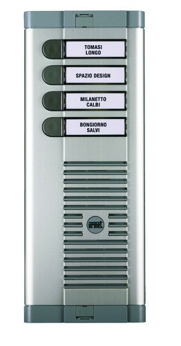 [925/104+1128/500] Urmet 925/104+1128/500 925 Audio Door Panel, 4 Buttons, with 1128/500 Audio Module