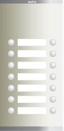 [850327] Auta 850327 Compact Analogue Door Panel, 14 Buttons