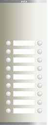 [850429] Auta 850429 Compact Analogue Door Panel, 18 Buttons