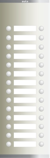 [850544] Auta 850544 Compact Analogue Door Panel, 28 Buttons