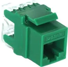 [NKJ-C6GRN1B21] D-Link Cat6 UTP Keystone Jacks (Green)